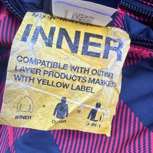 The North‎ Face Boys Reversible Sherpa Fleece Puffer Jacket Size L 14/16 Plaid - Picture 5 of 11